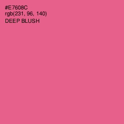 #E7608C - Deep Blush Color Image